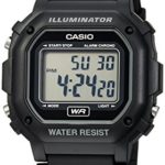 Casio Men’s F108WH Illuminator Collection Black Resin Strap Digital Watch