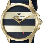 Juicy Couture Women’s ‘Jetsetter’ Quartz Gold-Tone and Silicone Casual Watch, Color:Blue (Model: 1901529)