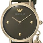 Emporio Armani Women’s Quartz Stainless Steel Casual Watch, Color:Green (Model: AR11052)