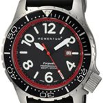 Momentum Men’s Quartz Stainless Steel and Rubber Watch, Color:Black (Model: 1M-DV74R1B)