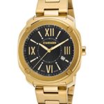 Wenger 01-1141-123 Men’s Edge Romans Gold-Tone Stainless Steel Black Dial Watch