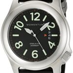 Momentum Men’s 1M-SP74B1B Steelix Analog Display Japanese Quartz Black Watch