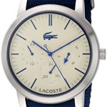 Lacoste Women’s ‘Metro’ Quartz Stainless Steel and Nylon Watch, Color:Blue (Model: 2010875)