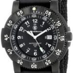 Smith & Wesson Men’s SWW-357-N 357 Tactical Swiss Tritium H3 Black Dial Nylon Band Watch