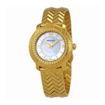 Versace Women’s ‘DV-25’ Swiss Quartz Stainless Steel Casual Watch, Color:Gold-Toned (Model: VAM040016)