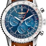 Breitling Navitimer 01 Stainless Steel on Brown Leather Strap Men’s Watch AB012721/C889-443X