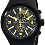 Momo Design Men’s MD1009BK-05BKYW Mirage Chrono Analog Display Swiss Quartz Black Watch