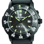 Smith & Wesson Men’s SWW-45 S.W.A.T. Black Rubber Strap Watch