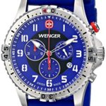 Wenger Men’s 77057 Squadron Chrono Analog Display Swiss Quartz Blue Watch