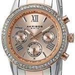 Akribos XXIV Women’s AK872TTR Two-Tone Swiss Quartz Watch
