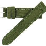 Hadley Roma MS850 22mm Green Genuine Cordura Fabric Stitched Watch Band