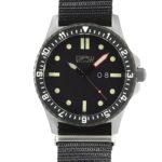 German Military Titanium Watch. GPW Big Date. 200M W/R. Sapphire Crystal. Black Nylon Strap.