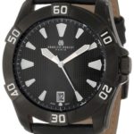 Charles-Hubert, Paris Men’s 3913-B Premium Collection Black Ion Plated Stainless Steel Watch