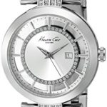 Kenneth Cole New York Women’s 10021103 Transparency Digital Display Japanese Quartz Silver Watch