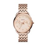 Fossil Women’s ES3713 Tailor Multifunction Rose Gold-Tone Stainless Steel Watch