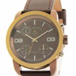 Croton SP399190BRBR Mens Brown Leather Chronograph Casual Watch