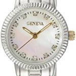 Geneva Women’s FMDM334C Analog Display Japanese Quartz Silver Watch