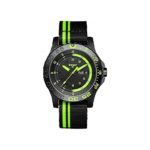Traser 105542 Swiss H3 Green Spirit Tritium Tactical NATO Strap Band Black Green Watch