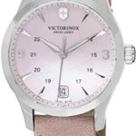 Victorinox Alliance Small Mother of Pearl Dial Leather Strap Ladies Watch 241663