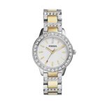 Fossil Women’s ES2409 Jesse Two-Tone Stainless Steel Watch with Link Bracelet