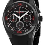 Porsche Design Mens Black Face Chronograph Date Swiss Automatic Black Rubber Watch 6620.1347.1238
