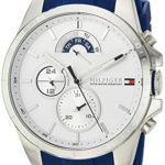 Tommy Hilfiger Men’s ‘COOL SPORT’ Quartz Stainless Steel and Silicone Casual Watch, Color:Blue (Model: 1791349)