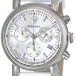 Versace Women’s VLB010014 Day Glam Stainless Steel Watch with White Band
