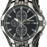 Seiko Men’s SSC139 Excelsior Gunmetal and Silver-Tone Stainless Steel Solar Watch