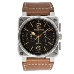 Bell & Ross Aviation automatic-self-wind mens Watch BR0394-ST-G-HE/SCA (Certified Pre-owned)