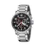 Wenger Men’s ‘Attitude Chrono’ Swiss Quartz Stainless Steel and Leather Casual Watch