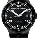 Porsche Design Flat Six Automatic Black PVD Steel Mens Watch Calendar 6351.43.04.1254