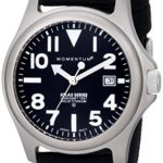 Momentum Men’s 1M-SP00B6B Atlas Titanium Watch with Black Canvas Band