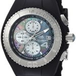Technomarine Men’s ‘Cruise’ Quartz Stainless Steel and Silicone Casual Watch, Color:Black (Model: TM-115349)