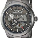 Kenneth Cole New York Men’s ‘ Japanese Automatic Stainless Steel Dress Watch, Color:Grey (Model: 10031274)