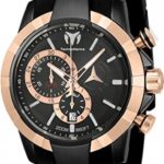 Technomarine Men’s ‘UF6’ Quartz Stainless Steel and Silicone Casual Watch, Color:Black (Model: TM-615014)
