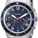 Fossil Mens FS5238 Grant Sport Chronograph Stainless Steel Watch