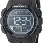 Rip Curl Men’s Quartz Plastic and Polyurethane Sport Watch, Color:Black (Model: A2982-MID)