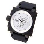 WELDER watch Quartz Chronograph White ~ Black rubber K26-5301