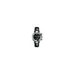 Versace Women’s ‘REVE’ Swiss Quartz Stainless Steel and Leather Casual Watch, Color:Black (Model: VAJ010016)