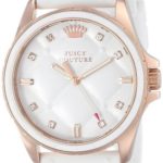 Juicy Couture Women’s 1901102 Stella White Quilted Silicone Dial Watch