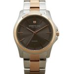 Kenneth Cole New York Men’s ‘Diamond Rock Out’ Quartz Stainless Steel Dress Watch, Color:Two Tone (Model: 10027880)