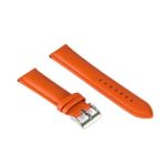 Hand Made Watch Leather Band Strap Orange – Padded and Hand Stitched Strap – 22mm