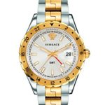 Versace Men’s ‘HELLENYIUM GMT’ Swiss Quartz Stainless Steel Casual Watch, Color:Two Tone (Model: V11030015)