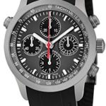 Porsche Design Mens Grey Face Chronograph Date Swiss Automatic Black Rubber Watch 6613.1050.0242