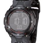 Sector R3251172325 Mens Street Range Digital Black Velcro Strap Watch