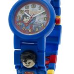 LEGO DC Comics Super Heores Superman Kids Minifigure Link Buildable Watch | blue/red | plastic | 28mm case diameter | analog quartz | boy girl | official