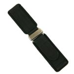 24mm Black Double Layer Nylon Velcro Watch Band for Bell & Ross BR01 BR03 with Stainless Steel Buckle LARGE