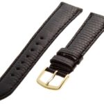 Hadley-Roma Men’s MSM715RA-190 19-mm Black Genuine Java Lizard Leather Watch Strap