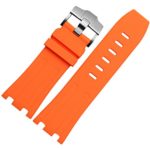 Orange 28mm Rubber Watch Strap Band OEM style for AP Royal OAK Offshore