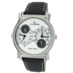 Le Chateau Men’s SS335_SIL Viajero Collection Dual-Time Zone Watch